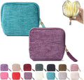 Stuffdatas Travel Jewelry Case, Stuffdatas Bags, Small Jewelry Travel Pouch Mini, Travel Jewelry Organizer Pouch Velvet, with 5 Compartments (2PCS-G)