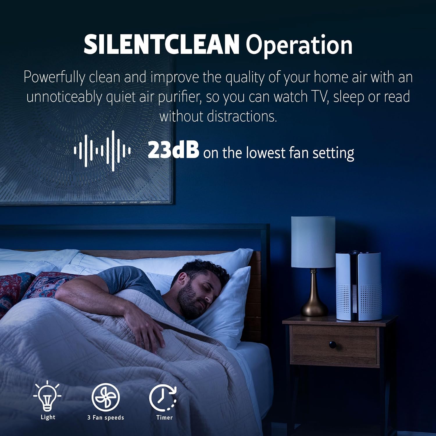 Kenmore PM1010 Air Purifiers for Bedroom Up to 348 Sq.Foot with H13 True HEPA Filter, Child Lock, Sleep Mode for Small Rooms