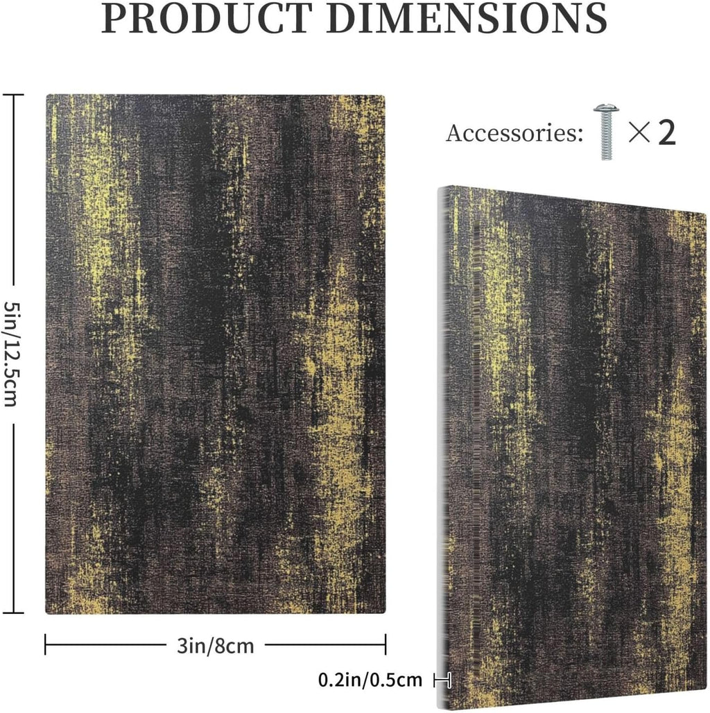 Light Switch Cover Plate Vintage Industrial Rusty Metallic 1 Gang No Device Blank Electrical Wall Plates Faceplate Decorative Switch Plate For Farmhouse Cabin Decor