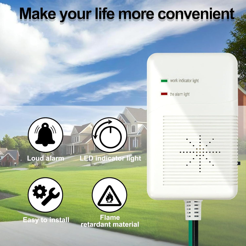 Powerback Utility Power Return Alert - Voltage - Sensing, Loud Alarm on Restoration，Power Return Alarm for Generators.