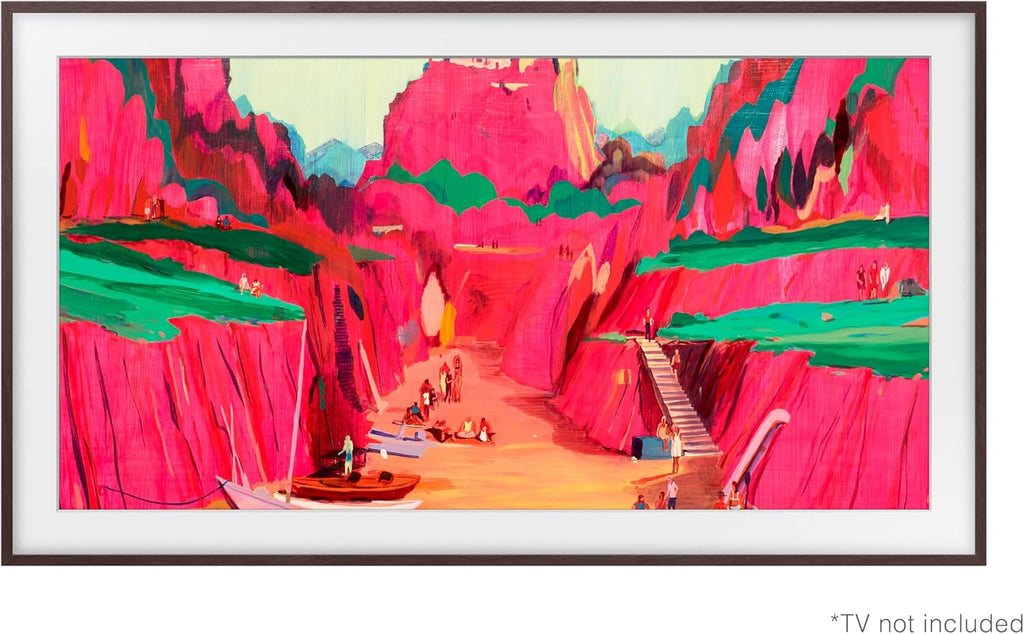Samsung 75” The Frame Customizable Bezel (2025 Model), Magnetic, Quick and Easy Installation, VG-SCFF75BWBZA, Modern Brown