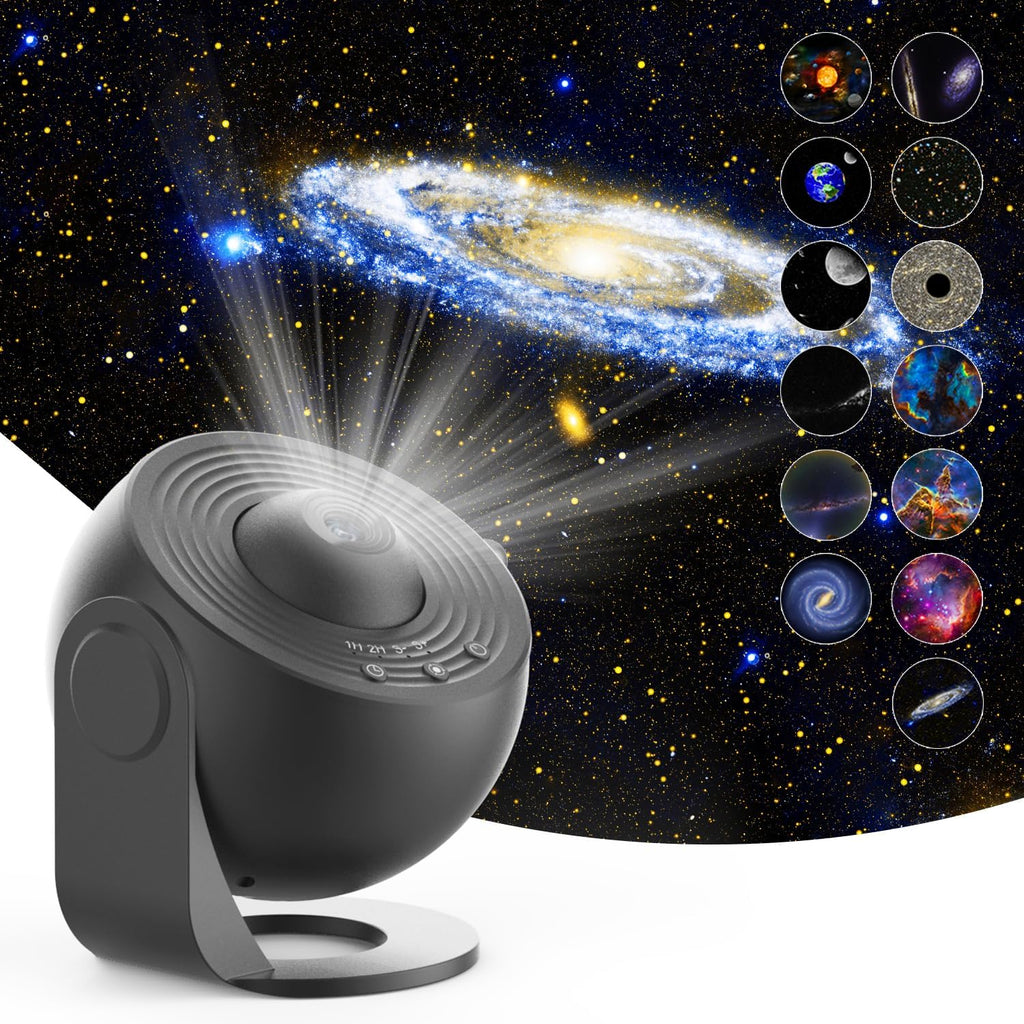 Star Projector,Rusoso Planetarium Galaxy Projector,Popular Science Projector lamp 4K HD 13PCS Film Discs Nebula Ceiling Starry Skylight Light,for Kids Adults Ceiling Bedroom Living Room,Party