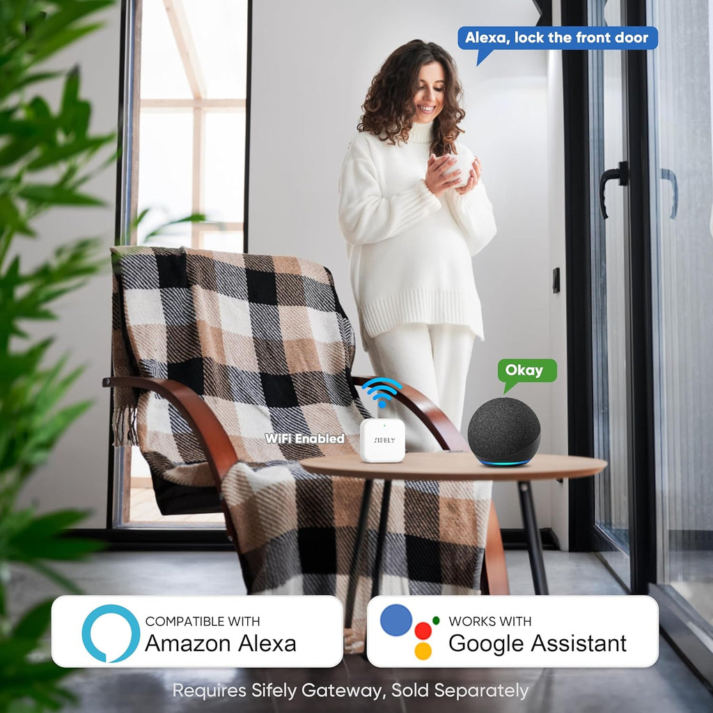 Keyless Entry Keypad Smart Door Lock with Handle & Knob – Digital Deadbolt for Front, Bedroom, Office & Interior Doors, App Control for Airbnb, Guests & Kids, Easy DIY Install (No Fingerprint)