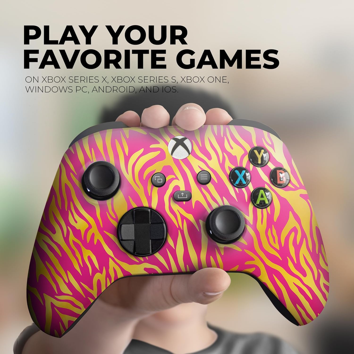 DreamController Nobility Tiggger Custom X-box Controller Wireless compatible with X-box One/Series X/S Proudly Customized in USA with Permanent HYDRO-DIP Printing (NOT JUST A SKIN)