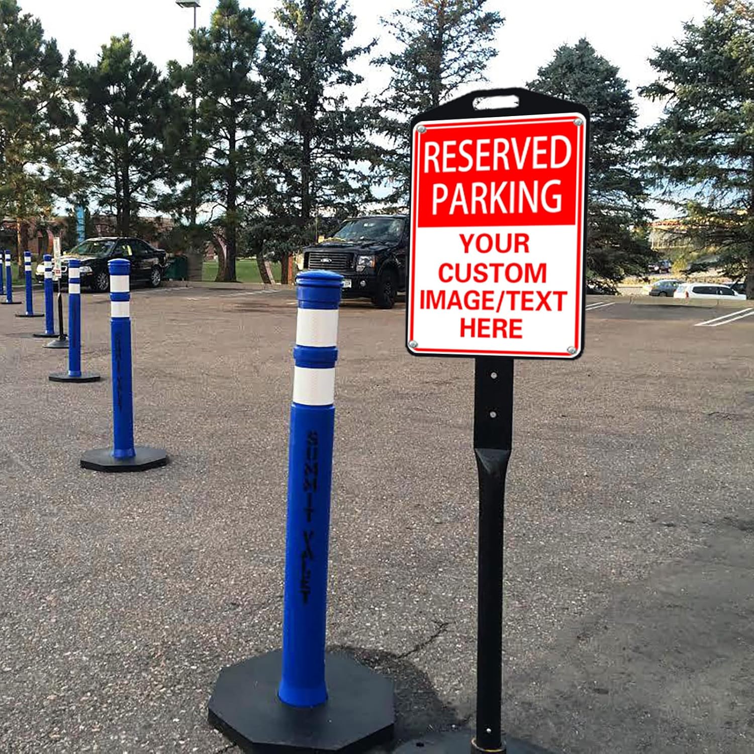 Reserved Parking Sign Custom Parking Sign for Parking Lots Business and Schools Outdoor Use Aluminum Metal Decor 12x8 Inches