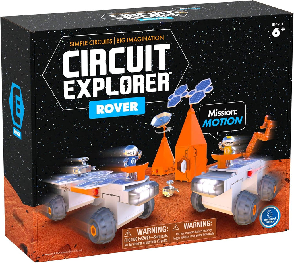 Educational Insights Circuit Explorer Rover Circuit for Kids, Space Toy, Building Set, STEM Toy, Gift for Boys & Girls, Ages 6+