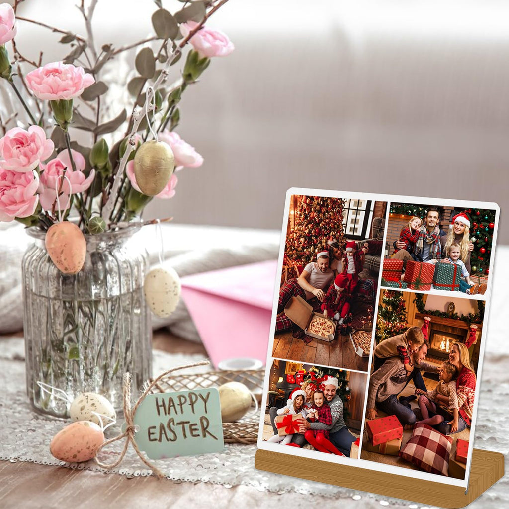 Custom Metal Photo Prints, Customize Frames with Your Pictures, Personalized Picture Gifts for Lovers, Couples, Family and Home Decor, StyleJ, XY1101