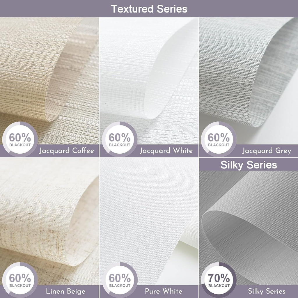 Graywind Motorized Light Filtering Shades for Windows Doors (Fabric Samples)