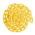 US Weight (Made in USA) 2" x 100' (5 Pack - 500’ Total) Yellow Plastic Safety Chain ft. SunShield UV Resistant Technology