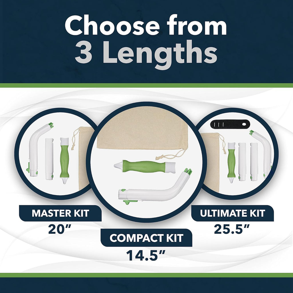 Toilet Aids for Wiping – 14.5” Wipe Assist for Toileting for All People with Range of Motion Limitations – Toilet Wiper Reacher Aid/Toilet Paper Extender for Holding Tissue & Personal Hygiene Products