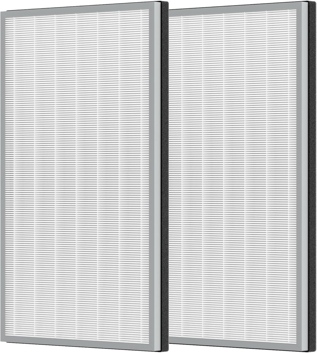 2 Pack Upgraded 3-in-1 Carbon HEPA HE601 Replacement Filter for Shark Air Cleaner Purifier 6 (HE601 & HE602) Part # HE6FKPET