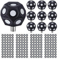 Kingdder 10 Pcs Multi-Angle Marker Set 4 Sheet 200 Point 6.0 mm 3D Scanner Markers Dot Stickers Scanning Spray Scanner Turntable Compatible Tracking Dot Reference Point for 3D Scanning