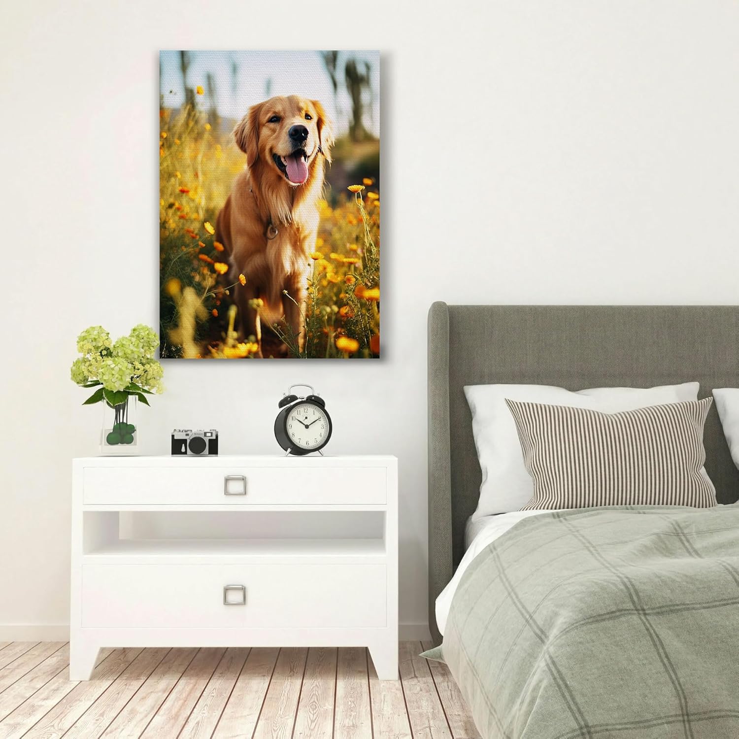 SPECPIX Custom Canvas Prints with Your Photos Customized Canvas Wall Art Personalized Canvas Pictures Gifts for Pet Dog Baby Family Mom Dad Men Women Couple Boyfriend Girlfriend Framed 12x16