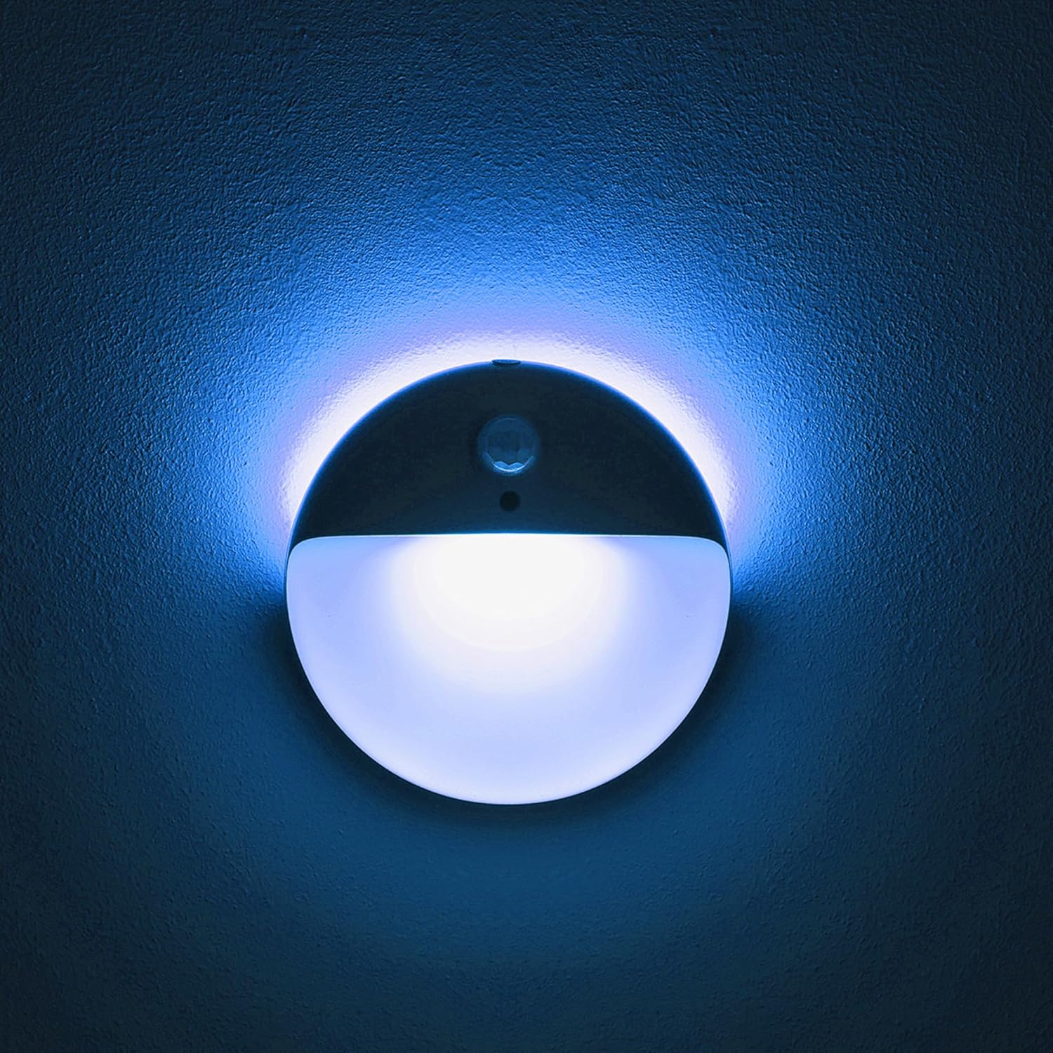 2 Pack Azure Battery Night Light, Motion Activated Night Light, 2.6" Small Sticky Lights, 3 Light Modes, Dimmable Battery Operated Lights for Travel, Toilet, Bathroom, Closet, Stairs,Corridor