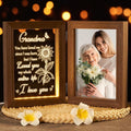 Grandma Gifts Christmas Gifts for Grandma from Granddaughter Grandson Grandkids, Grandmother Picture Frame 5x7 with Night Light Personalized Gift for Nana Grandmother Gigi Granny Mimi Tabletop Display