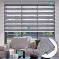 SmartWings Motorized Zebra Roller Shades - Compatible with HomeKit, Alexa, SmartThings, Google; Blackout, Sheer, Remote Control, Smart Home/Office, Customized