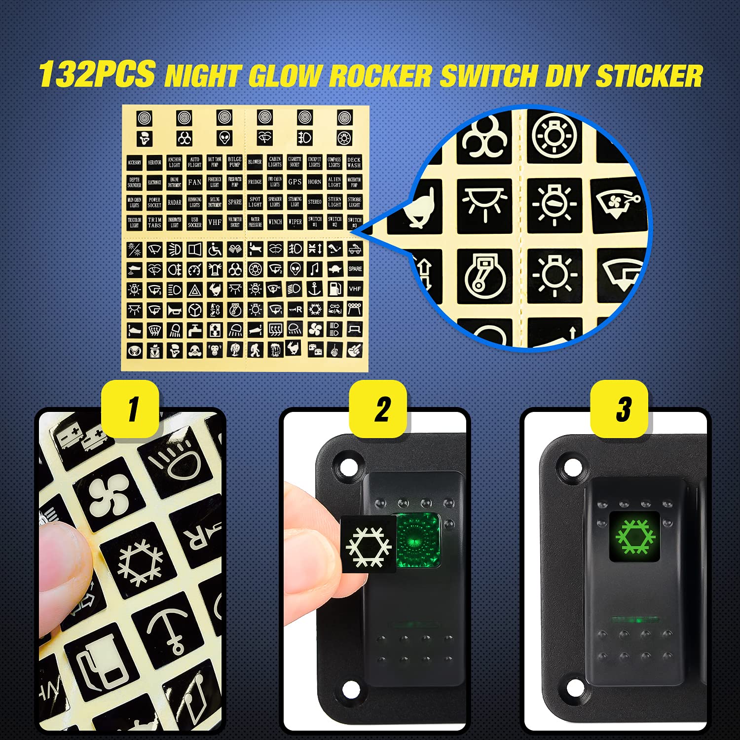 Nilight 2 Gang Rocker Switch Panel 12V 24V DC Green Switches Aluminum Panel 5Pin ON Off PreWired Toggle Switch Panel Waterproof for Cars Boats ATVs UTVs,2 Years Warranty