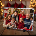 ArtPix 3D Christmas Personalized Slate Plate, Customized Xmas Photo Print Stone, Custom Picture Gift for Wife, Women, Family, Her, Him, Rock Slate Plaque Frame (Xlarge - Rectangle)
