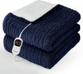 Homemate Electric Heated Blanket Full - 72"x84" Heating Bed Blankets Throw with 10 Heating Levels 8 Hours Auto Off Fast Heating Over-Heated Protection Ultra Soft Warm Flannel ETL Certified