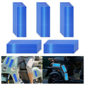 Non Fading Blue Reflective Stickers 2 inch X 6 inch, Outdoor Waterproof High Visibility Warning Safety Adhesive Reflector Tape (50 Pcs)
