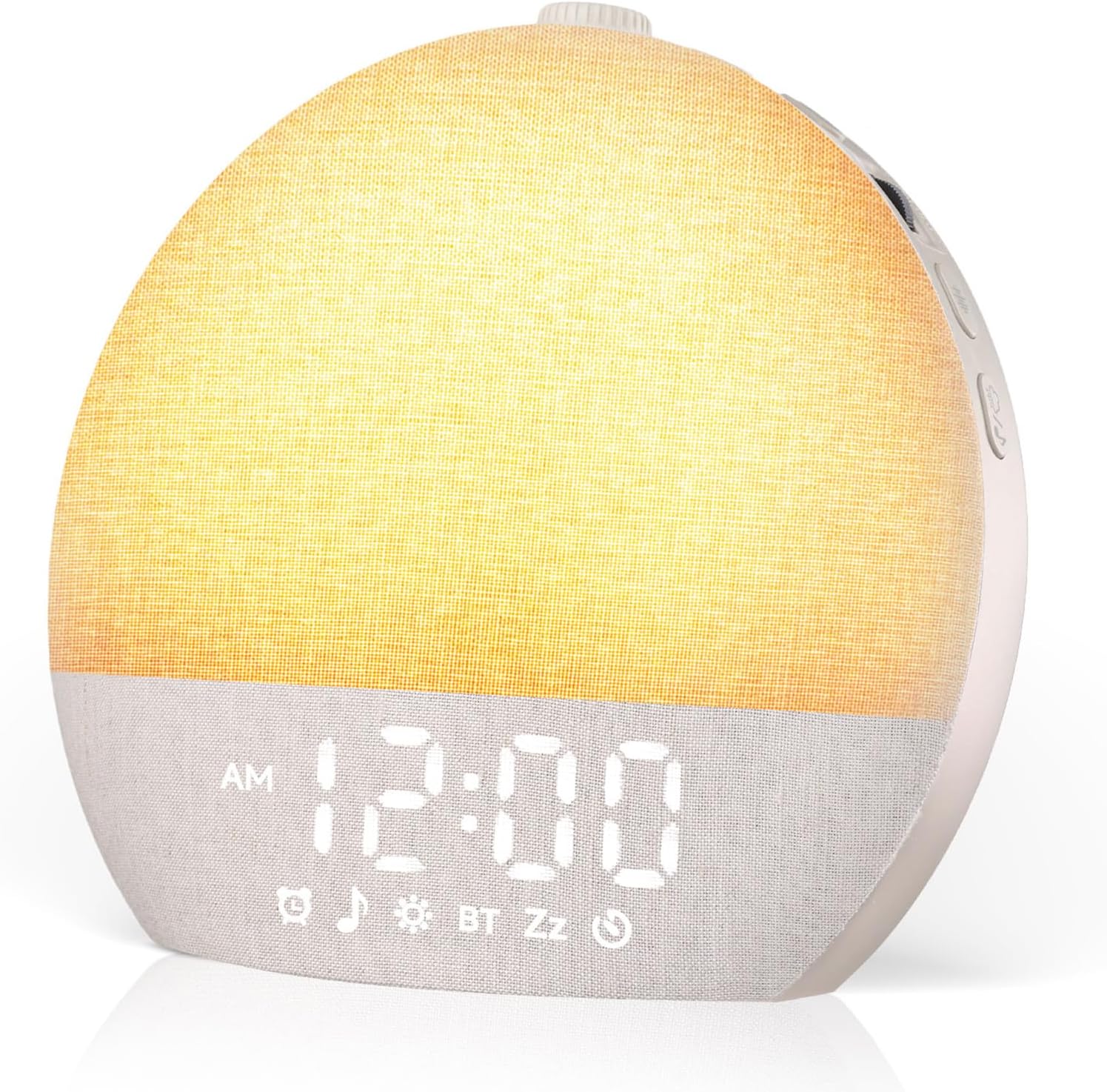 Sunrise Alarm Clock White Noise Sound Machine for Bedroom | Natural Wake-Up Light with 30 Soothing Sleep Aids, Bluetooth Speaker, Dimmable Clock, Screen-Free Design for Baby Adults Kids-Khaki