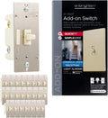 Enbrighten Almond Add-On Switch, QuickFit & SimpleWire, Z-Wave/Zigbee, Not A Stand Alone Switch, 24 Pack, 85097