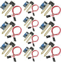 10Pcs Soil Moisture Sensor LM393 3.3-5V Soil Moisture Hygrometer Detection Sensor Kit Compatible with for Arduino Automatic Watering System Robot Smart Car