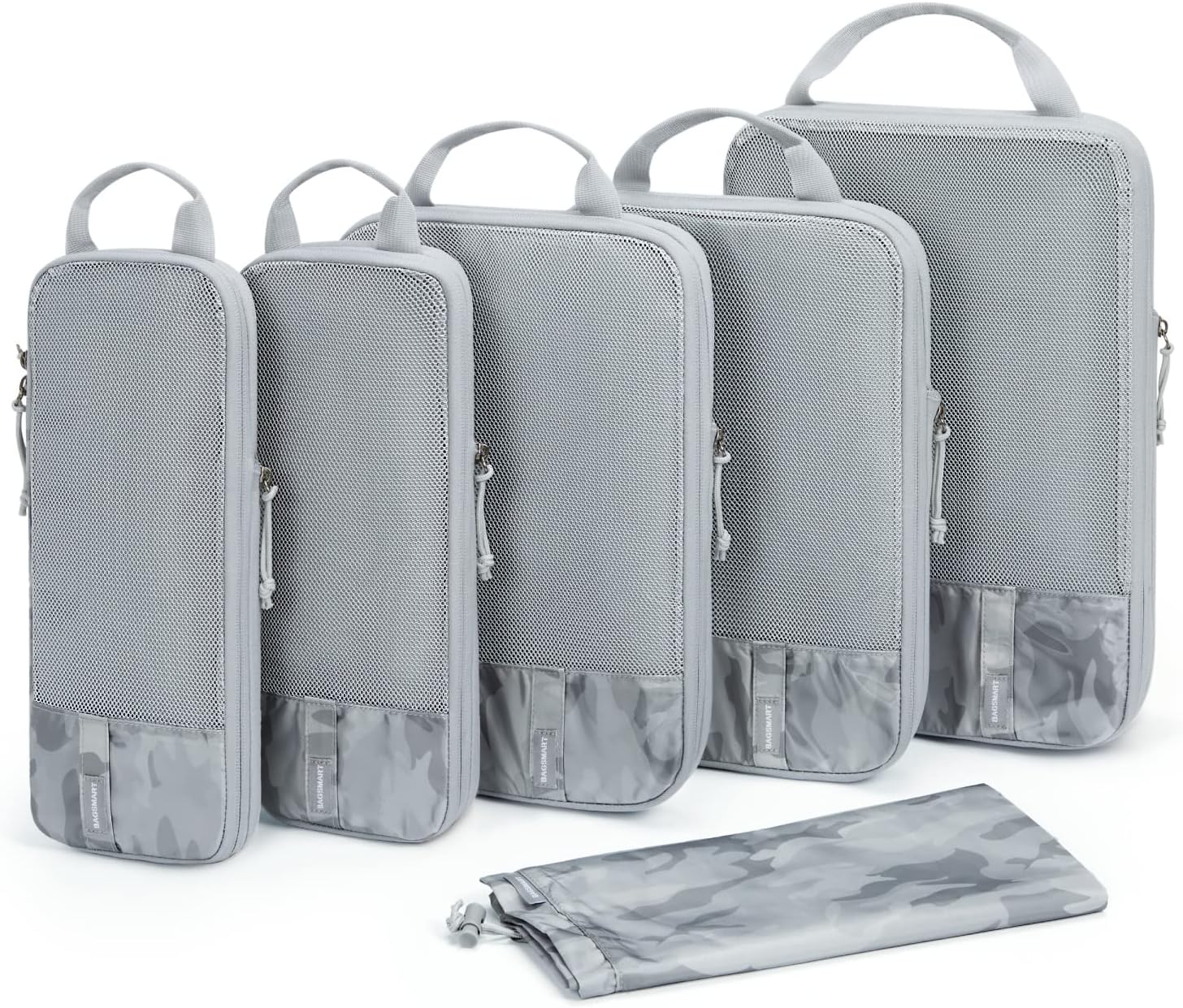 BAGSMART 6 Set /4 Set/2 Set Compression Packing Cubes for Travel, Lightweight Luggage Organizer Bags, Durable Space Saver Bags Travel Essentials