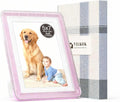 5x7 Picture Frame, Clear Acrylic Photo Frame with White Mat for 4x6 Photos, One-Piece Shatterproof Tool-Free Design, UV-Resistant Waterproof Tabletop Frame for Home Office Decor with 10-Year Warranty