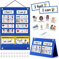 Feelings Chart, Social Emotional Learning Activities,Autism Learning Materials, ADHD Tools,Behavior Management,Anger Management Toys,Calm Down Corner Supplies for Classroom Daycare & Home