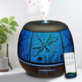 Diffusers for Essential Oils Large Room 400ml,Essential Oil Diffuser for Home with R/C,Cool Mist Humidifiers for Bedroom,7 Colors Changed & 3 Mist Mode Waterless Auto Off for Decor Dragonfly