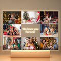Custom Picture Frames with Photos, Personalized Photo Picture Frame, Customized Photo Frame with Night Light, Personalized Christmas Photo Gifts for Women, Men, Mom, Dad, Kids, Baby, Family, Friends