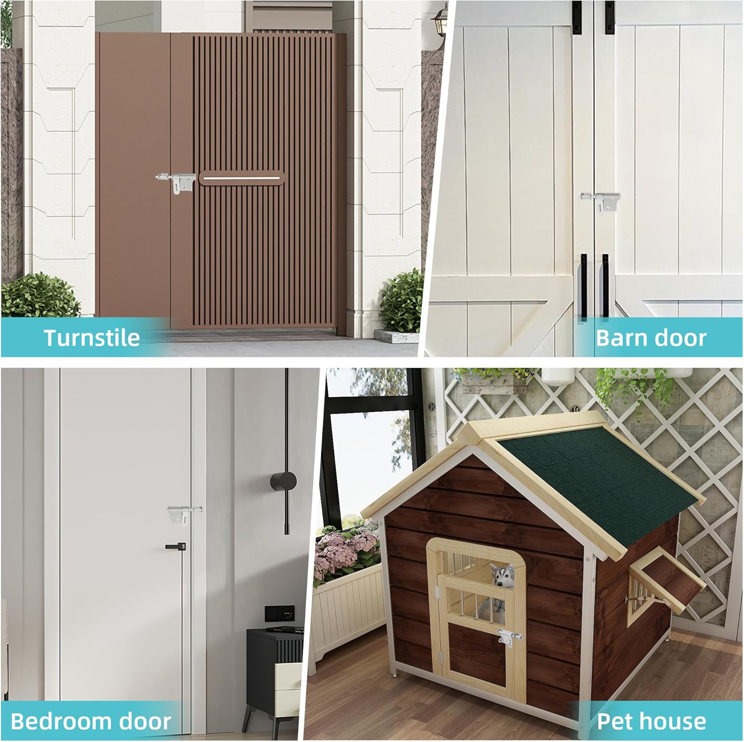 Alise 6 Inch Slide Bolt Gate Latch,Door Lock with Padlock Hole,Heavy Duty SUS304 Stainless Steel Barrel Bolts Safety Door Lock for Wooden Fence,Outdoor Fence,Shed Door Brushed Finish