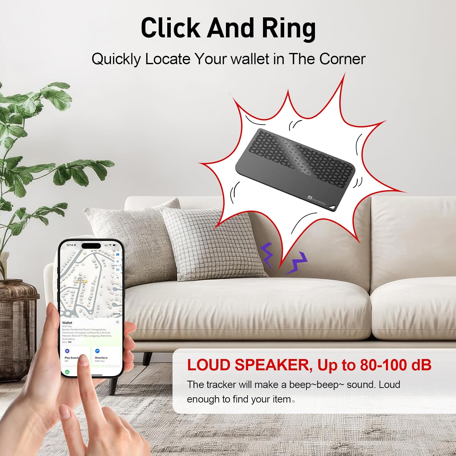 2025 [Apple MFi Certified] (iOS Only) Bluetooth Tracker Smart Card for Apple Find My iPhone Wallet GPS Tracker, 5-10 Years Staying Power, Keys Finder and Item Locator for Keys, Bags, Passport