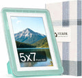 5x7 Picture Frame, Clear Acrylic Photo Frame with White Mat for 4x6 Photos, One-Piece Shatterproof Tool-Free Design, UV-Resistant Waterproof Tabletop Frame for Home Office Decor with 10-Year Warranty
