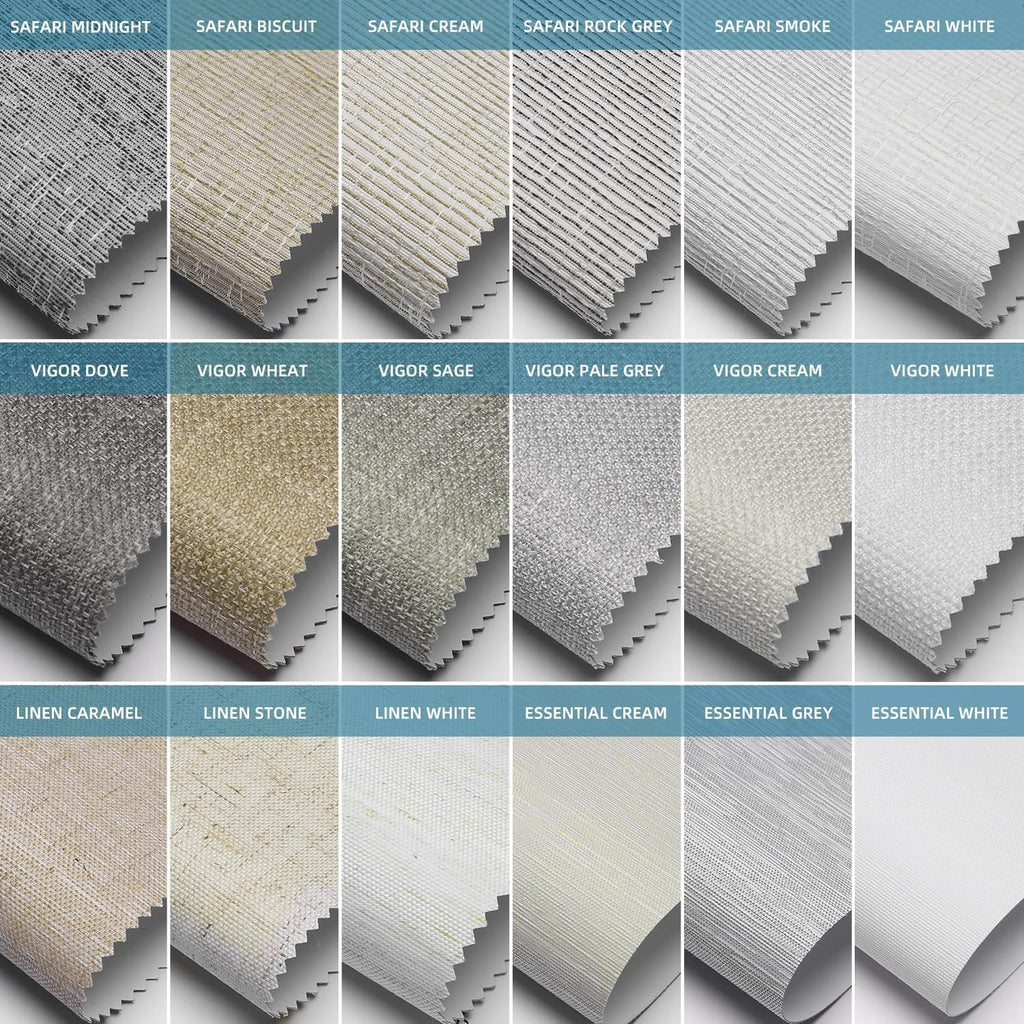 SmartWings Fabric Samples for Motorized Blackout Shades Blinds Fabric Sample (30 Colors), Custom Size, Rechargeable Battery, Works with Matter/Apple HomeKit, Alexa, Thread/Zigbee, Remote Optional