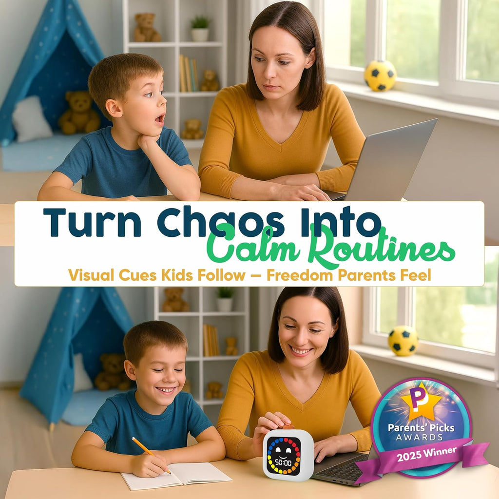 Digital Visual Timer for Kids - Rechargeable 99 Min Timer - Focus & Smoother Routines - Visual Timer for Classroom, ADHD Autism Toddler Support - Daily Use at Home, Therapy or School