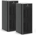 Medify MA-40 UV Light Air Purifier with True HEPA H14 Filter | 1,793 ft² Coverage in 1hr for Wildfires Smoke, Odors, Pollen, Pets | Removal to 0.1 Microns | Black, 2-Pack