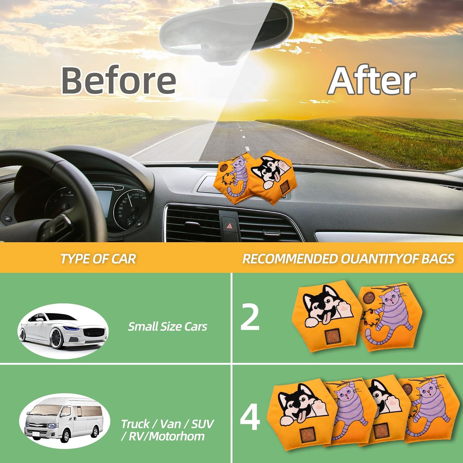 600g 2pcs Rechargeable Desiccant Packs for Storage, Color Indicating Silica Gel Packets Moisture Absorbers with Transparent Window, Reusable Dehumidifier Bags for Gun Safe Closet Basement Car