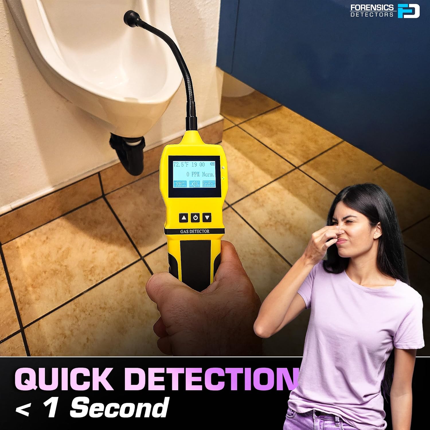 Sewer Smell Leak Detector by Forensics | 20-Year Sensor | Bathroom, Drains, Sewage, Plumbing |