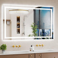 30"x48" LED Bathroom Mirror with Lights, Anti-Fog, Backlit + Front Lit, Dimmable, Led Vanity Mirror for Wall, Lighted Bathroom Mirror, 3 Colors, Shatter-Proof Tempered Glass