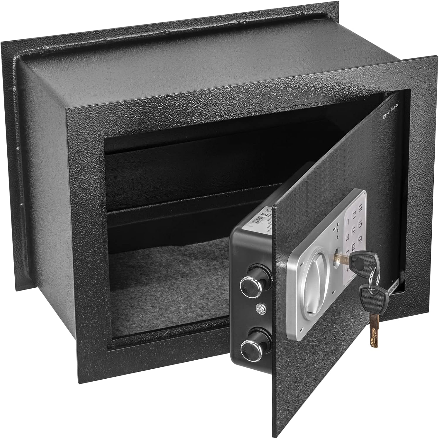Genie Hand – Time Delay Safe, Anti Robbery Safe Box, Timed Controlled Opening – B-Class Lock – Anti Bounce Technology (Wall – Medium)
