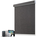 SmartWings Motorized 100% Blackout Shades Blinds, Custom Size, Cordless Window Shades with Rechargeable Battery, Work with Matter/Apple HomeKit, Alexa, Thread/Zigbee, Remote Optional, Eclipse Umber