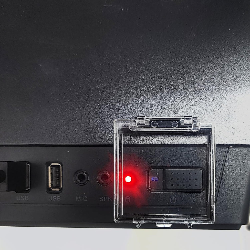 Button Switch Cover, 55mm Dustproof Button Switch Cover Protector with Double-Sided Tape for PC, Computer, Desktop, Industrial Power Switches & Control Panels Square