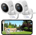 Hugolog 3K 5MP Outdoor Indoor Security Cameras for Home Security, Home Camera with Starlight Color Night Vision,Built-in Spotlight,Motion Detection,2-Way Talk,US Cloud & Local Storage,Works with Alexa