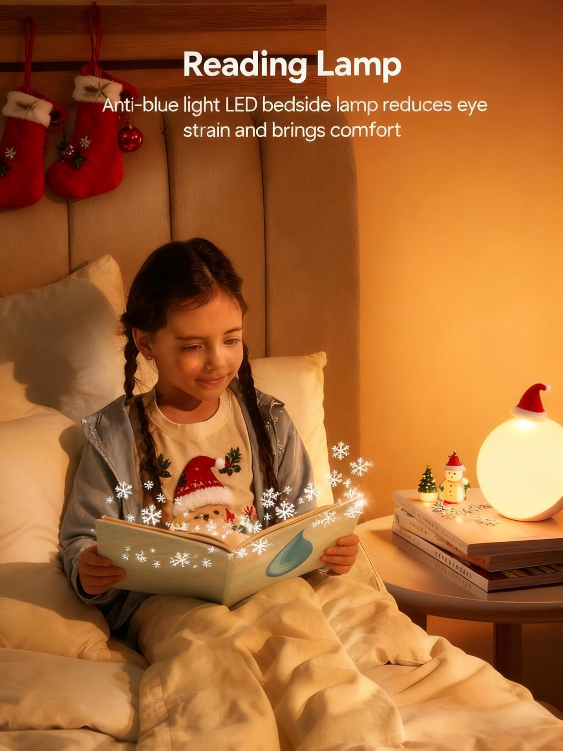 Hifree Touch Lamp, Multicolor Night Light for Kids, Small LED Table Lamp for Bedroom, Dimmable Bedside Lamp with Warm & White Light