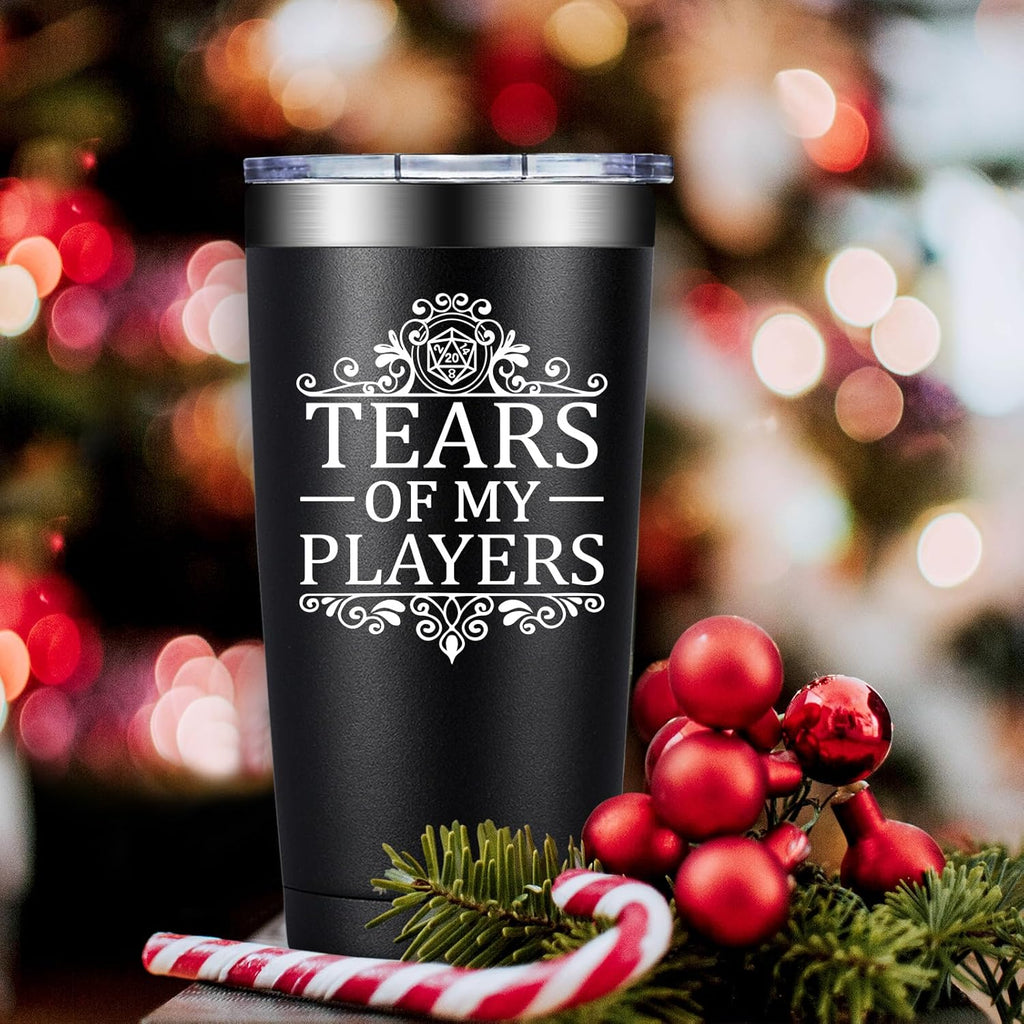 Dungeons and Dragons Gifts - Tears of My Players - Dungeon Master Christmas Birthday Gifts for Him Dnd Lovers - 20oz Dnd Tumbler