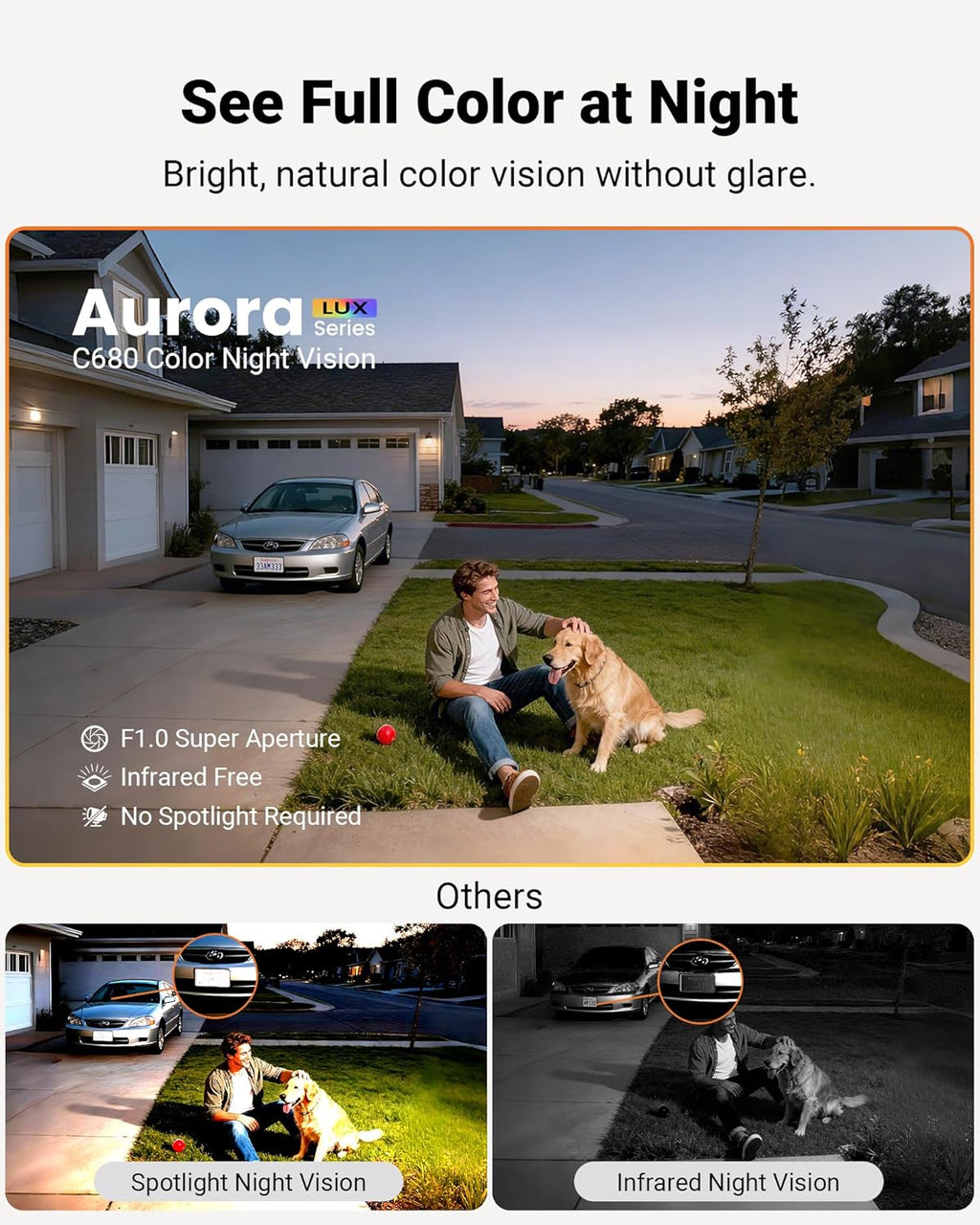 Anlapus A60 3MP 2K Window Security Camera, 4 x Plug-in WiFi Indoor Camera for Home Security, 5G/2.4G WiFi, Color Night Vision, Motion Detection, 24/7 Recording, Easy Install, US-Only Cloud Storage