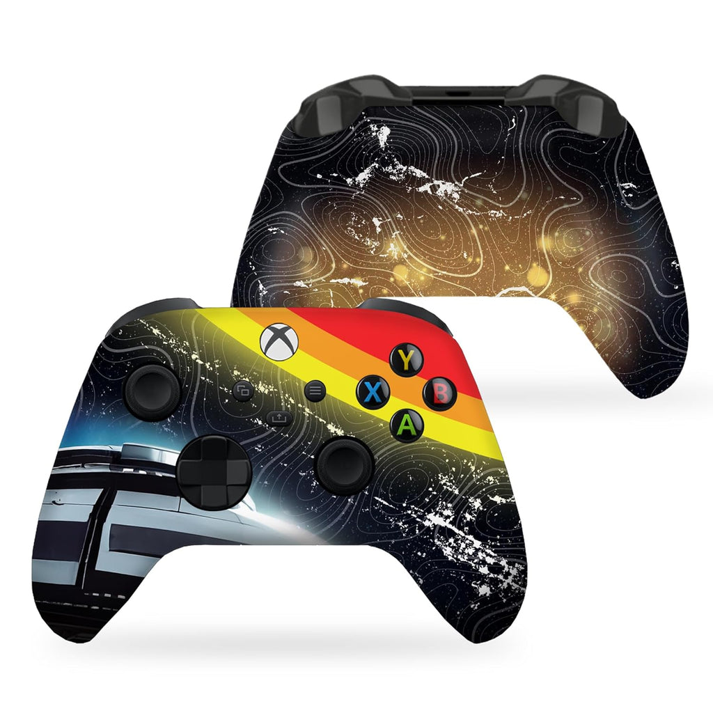 DreamController Cosmic Voyagger Custom X-box Controller Wireless compatible with X-box One/Series X/S Proudly Customized in USA I Permanent HYDRODIP Print(NOT JUST A SKIN)