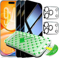 3 Pack for iPhone 17 Pro Max Screen Protector Privacy + 2 Camera Lens Protector 9H+ Tempered full cover Glass for iPhone 17 ProMax Military Grade Shatterproof Anti Spy Auto Installation kit